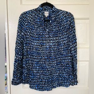 Nic + Zoe NWOT print rayon shirt